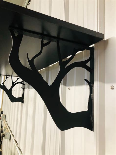 metal tree branch brackets|Amazon.com: Tree Branch Shelf.